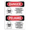 Signmission OSHA Sign, 18" Height, Pesticide Storage Hazardous Bilingual Spanish, DS-D-1218-VS-1526 OS-DS-D-1218-VS-1526 - alternate 1